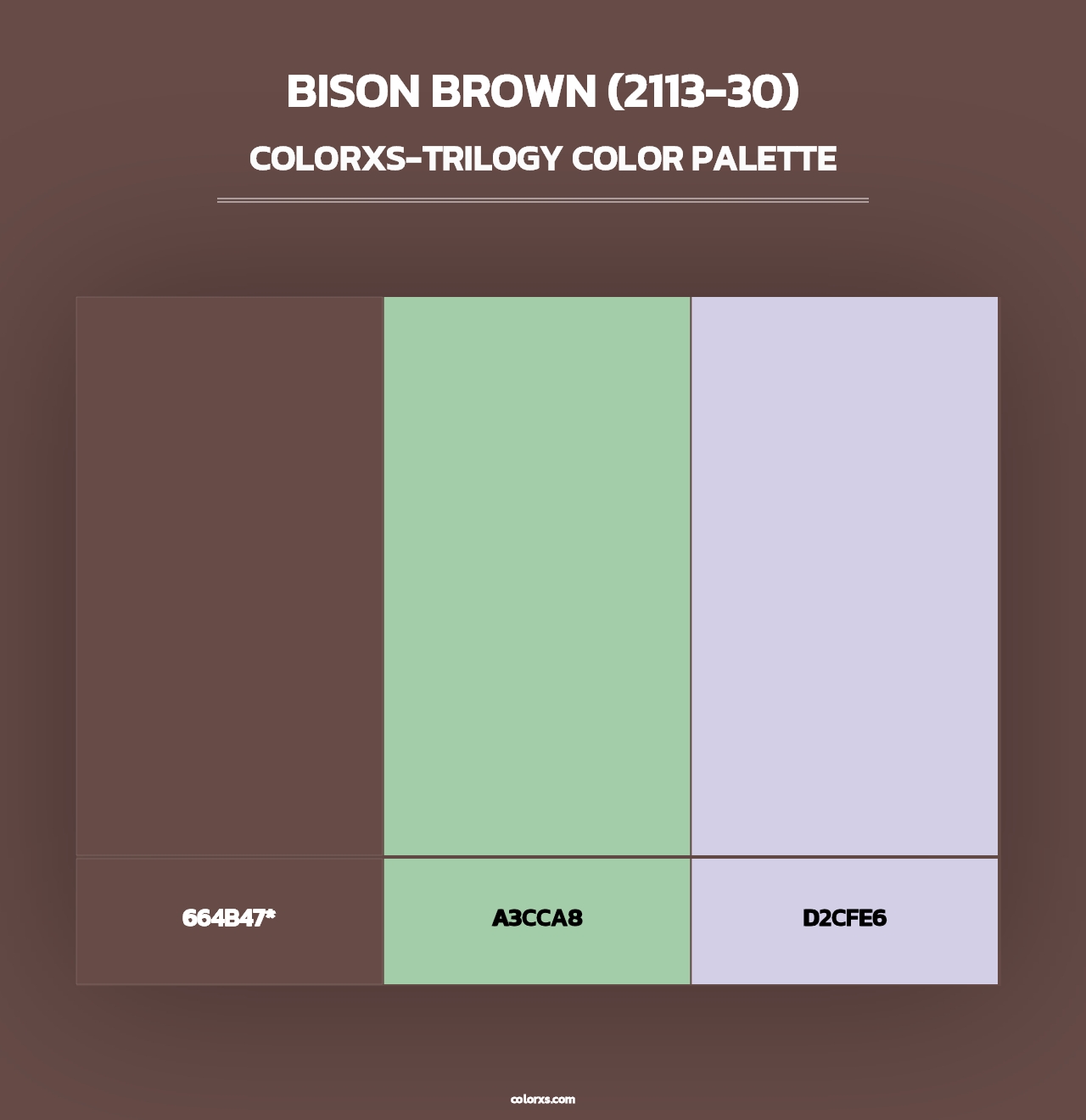 Bison Brown (2113-30) - Colorxs Trilogy Palette