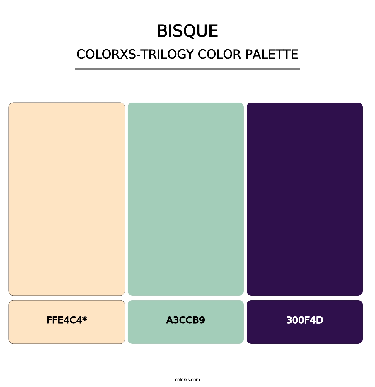 Bisque - Colorxs Trilogy Palette