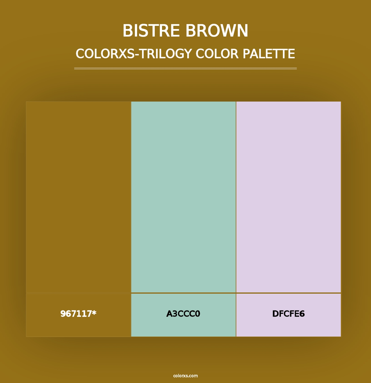 Bistre Brown - Colorxs Trilogy Palette