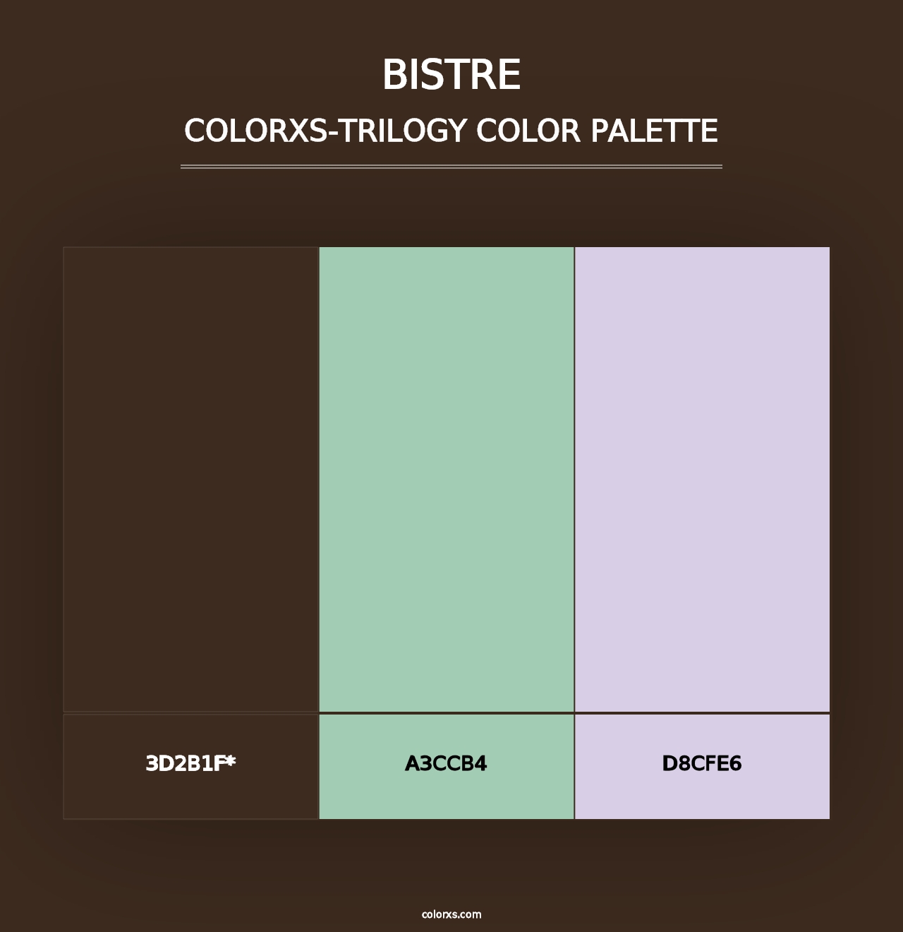 Bistre - Colorxs Trilogy Palette