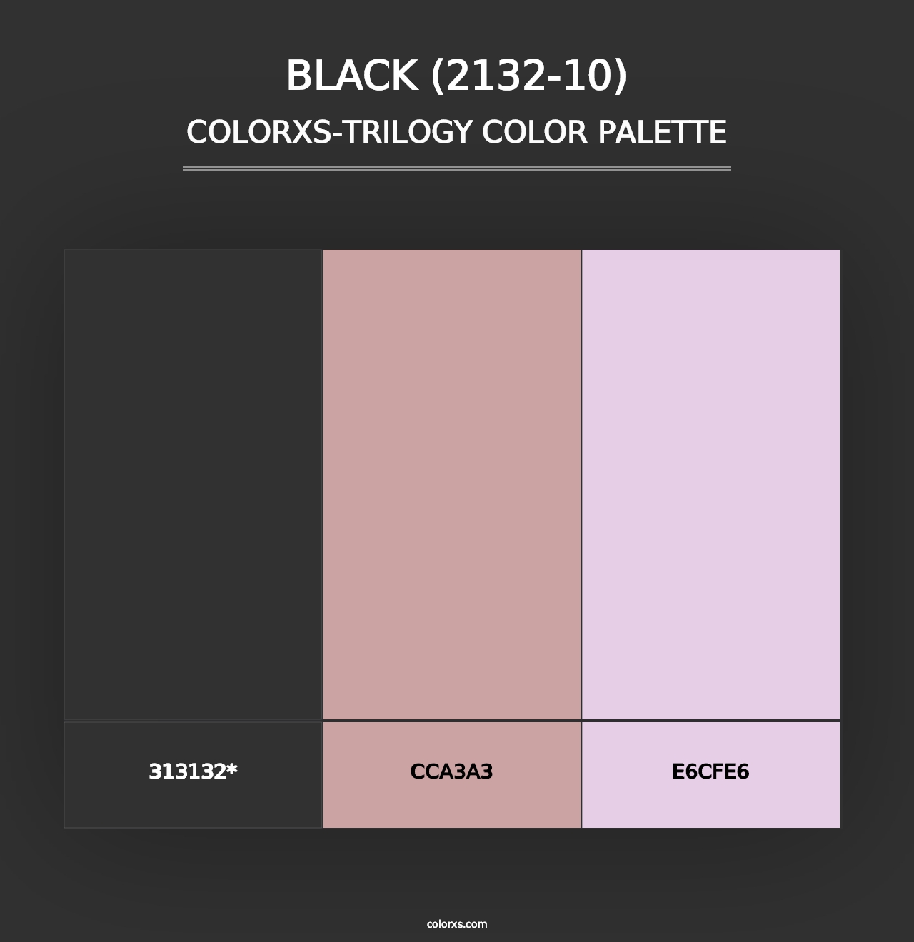 Black (2132-10) - Colorxs Trilogy Palette