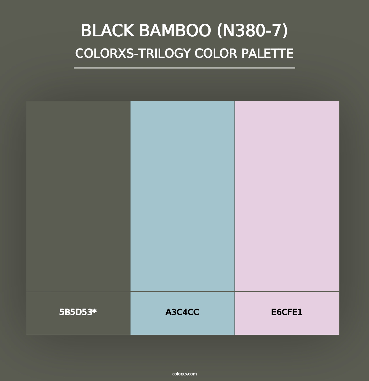 Black Bamboo (N380-7) - Colorxs Trilogy Palette