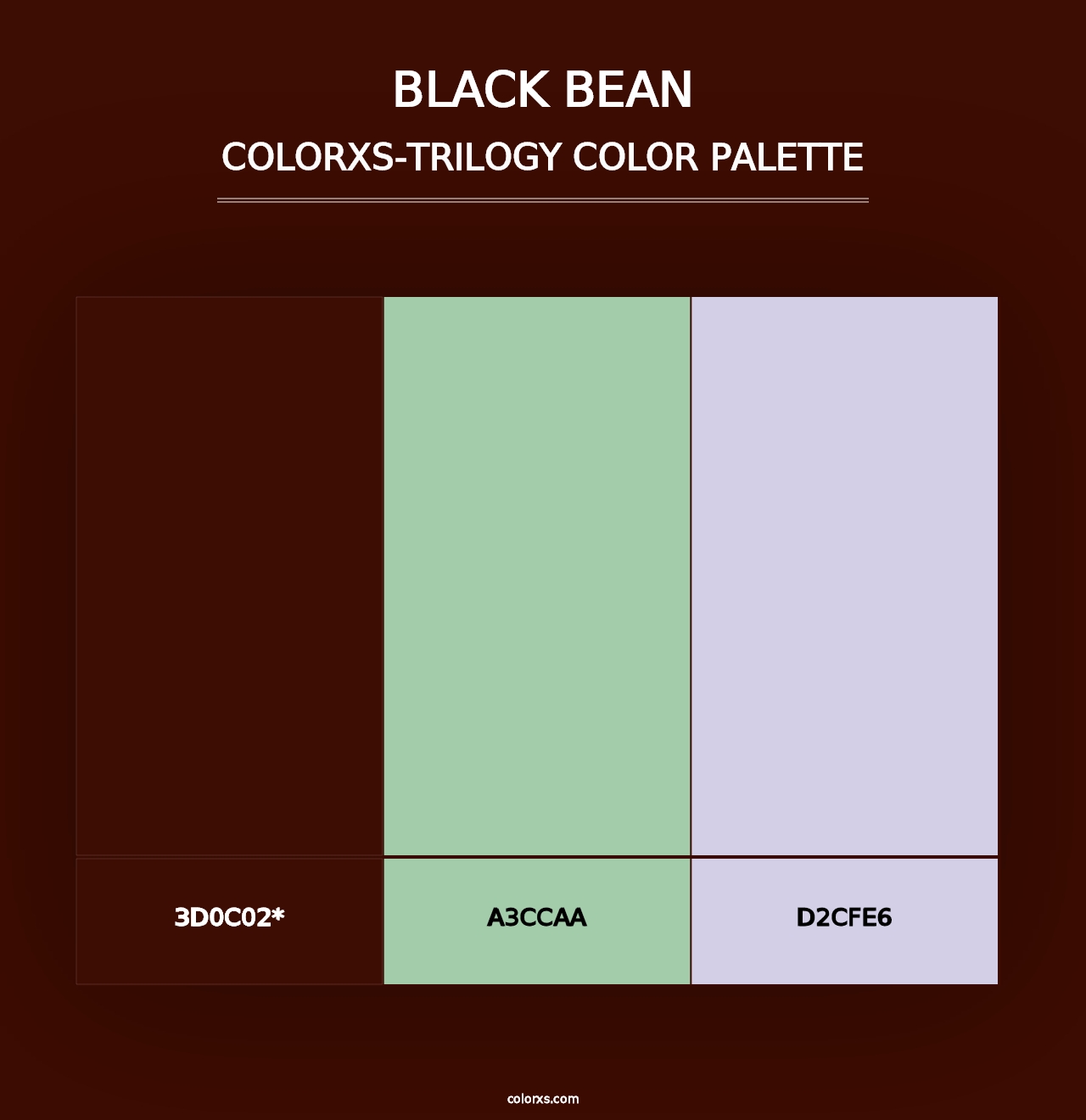 Black Bean - Colorxs Trilogy Palette