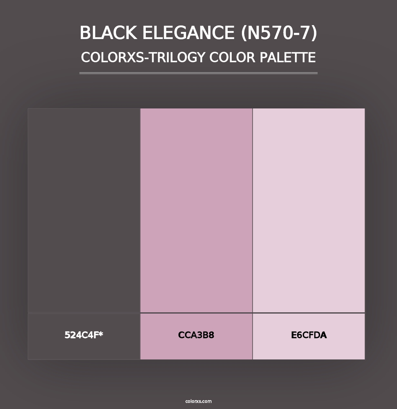 Black Elegance (N570-7) - Colorxs Trilogy Palette