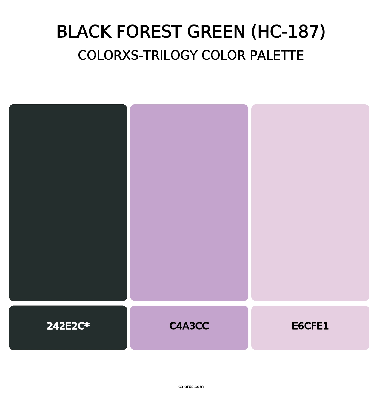 Black Forest Green (HC-187) - Colorxs Trilogy Palette