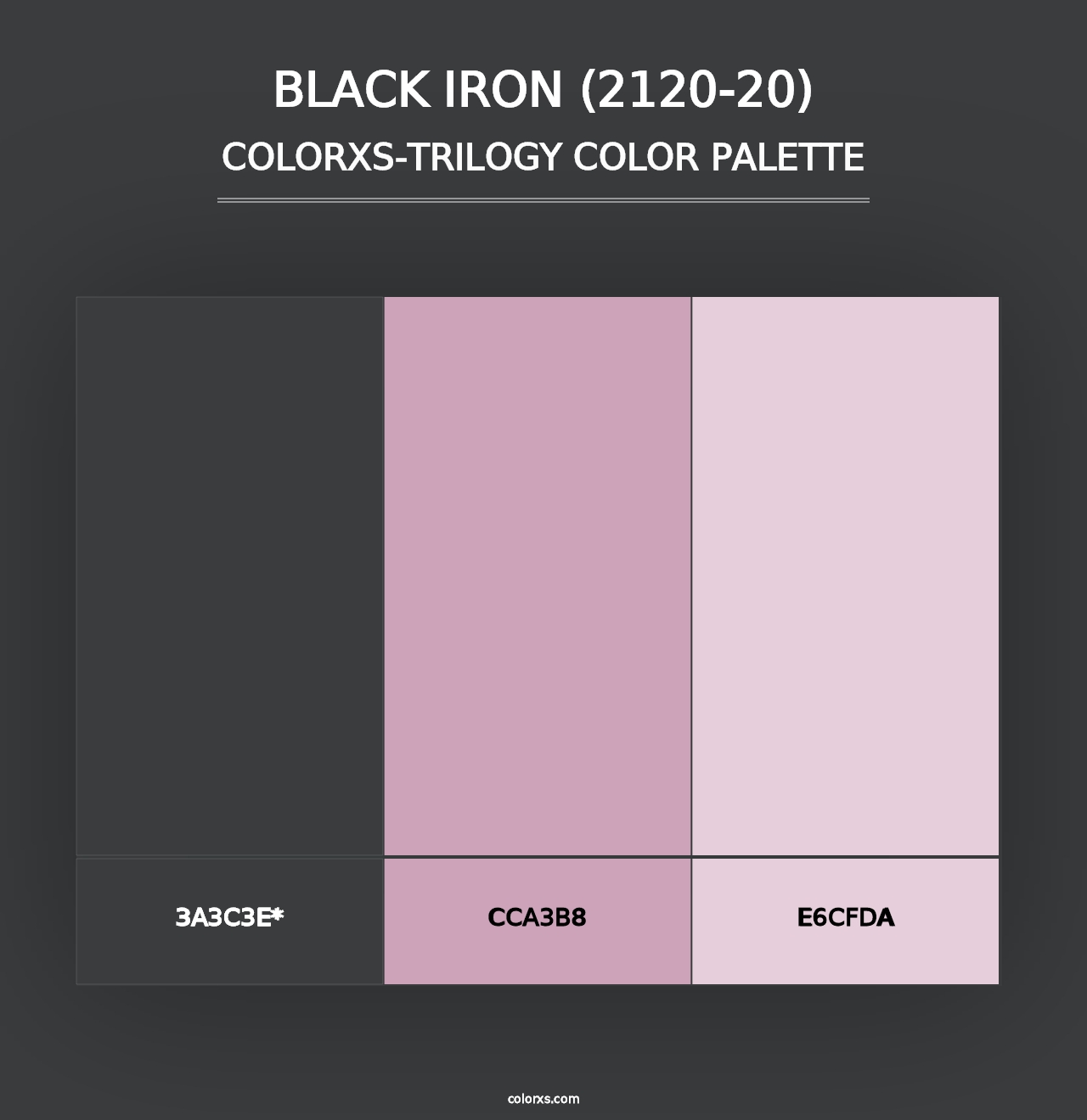 Black Iron (2120-20) - Colorxs Trilogy Palette