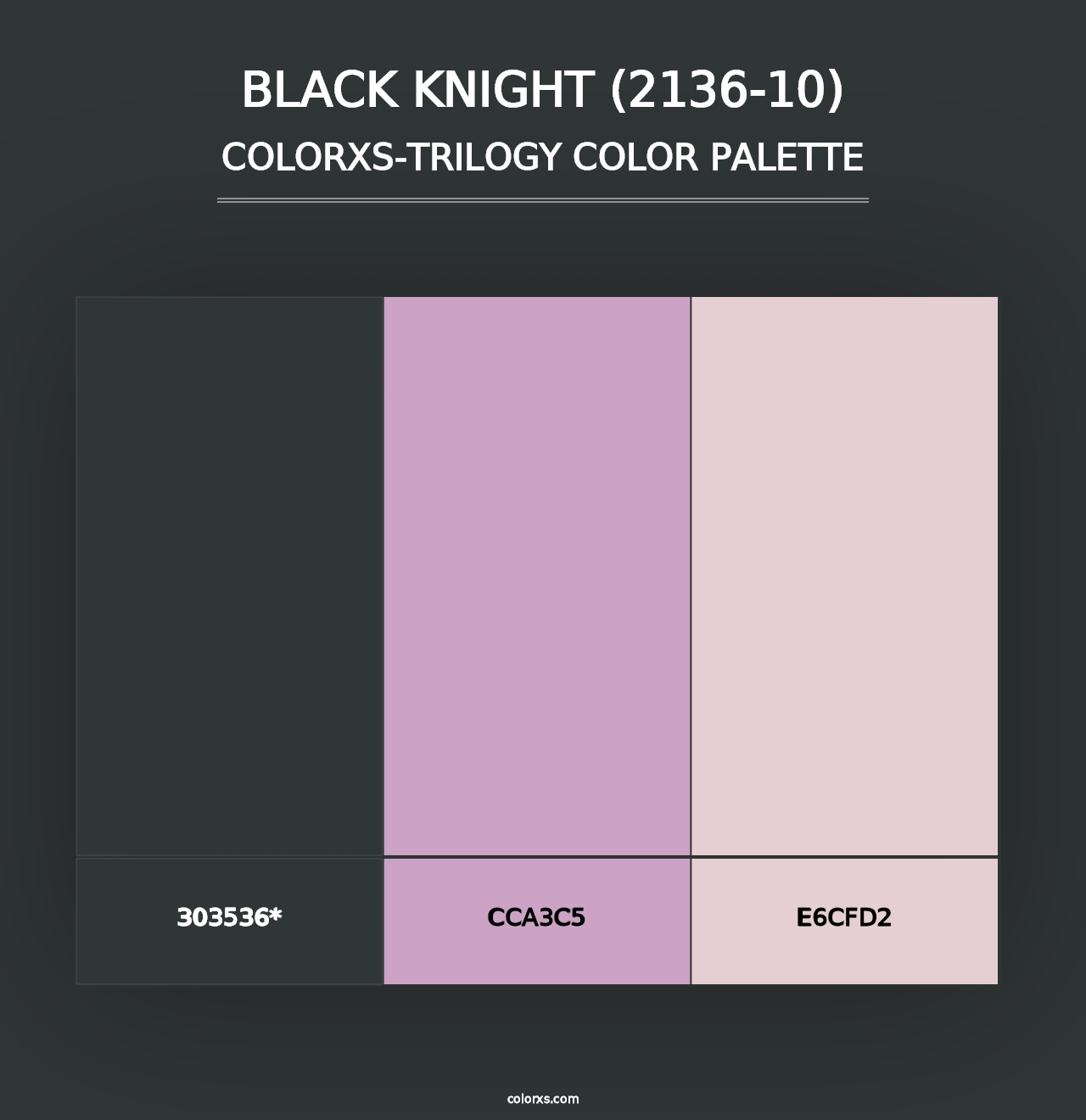 Black Knight (2136-10) - Colorxs Trilogy Palette