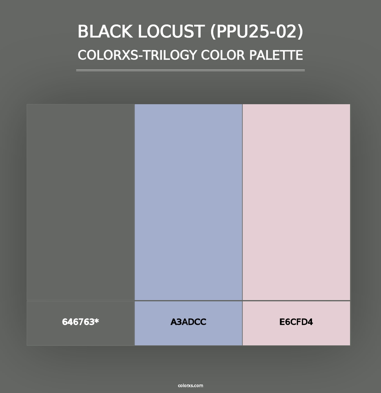 Black Locust (PPU25-02) - Colorxs Trilogy Palette