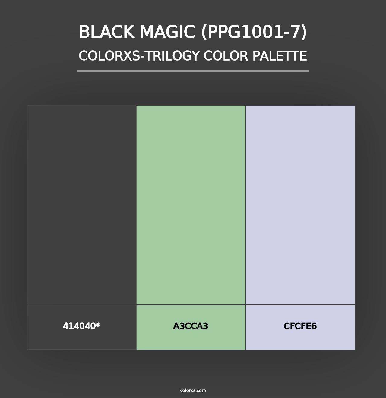 Black Magic (PPG1001-7) - Colorxs Trilogy Palette