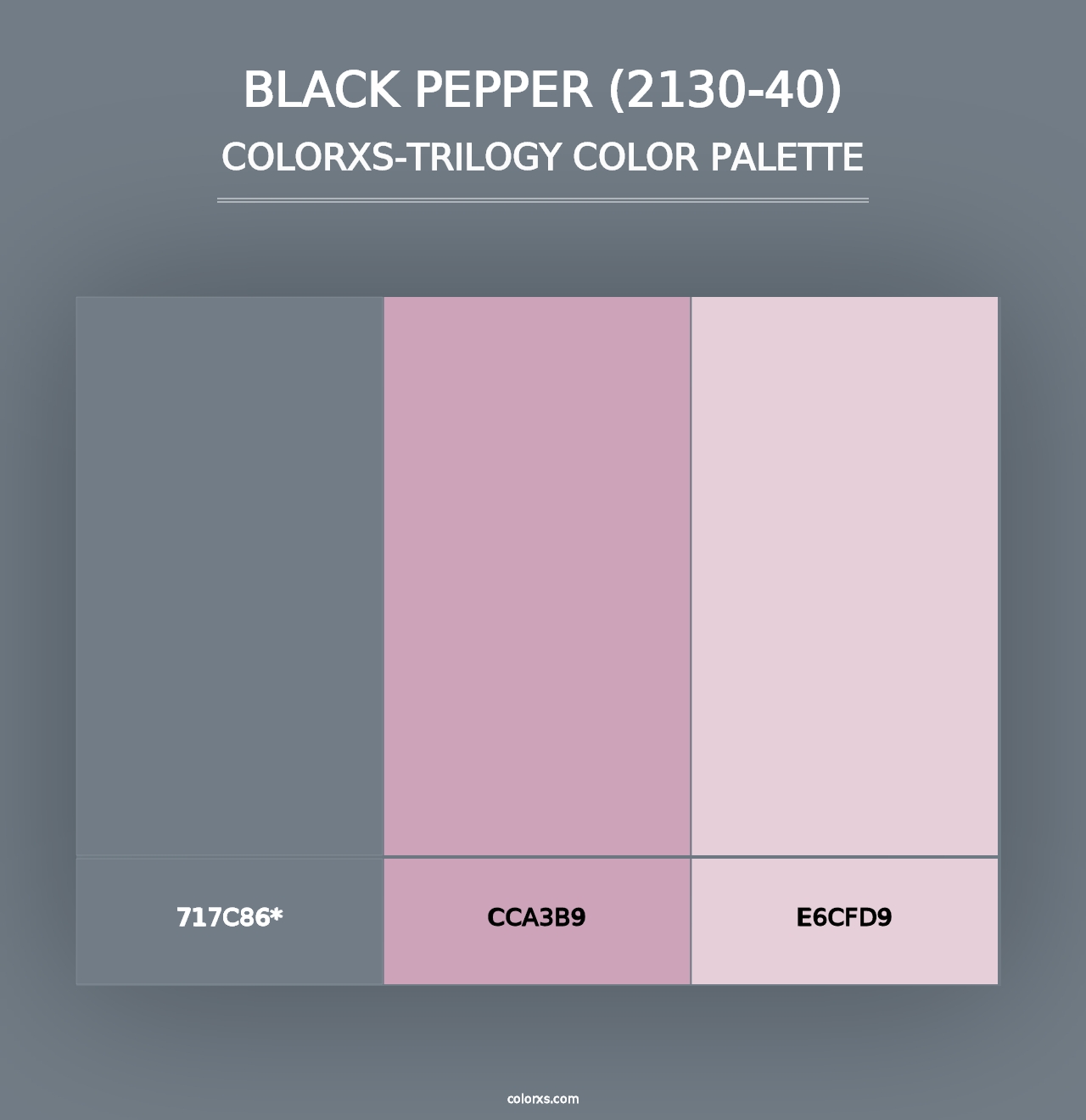 Black Pepper (2130-40) - Colorxs Trilogy Palette