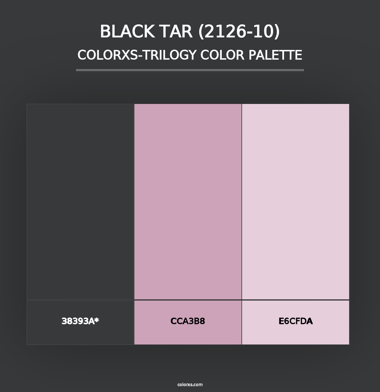 Black Tar (2126-10) - Colorxs Trilogy Palette