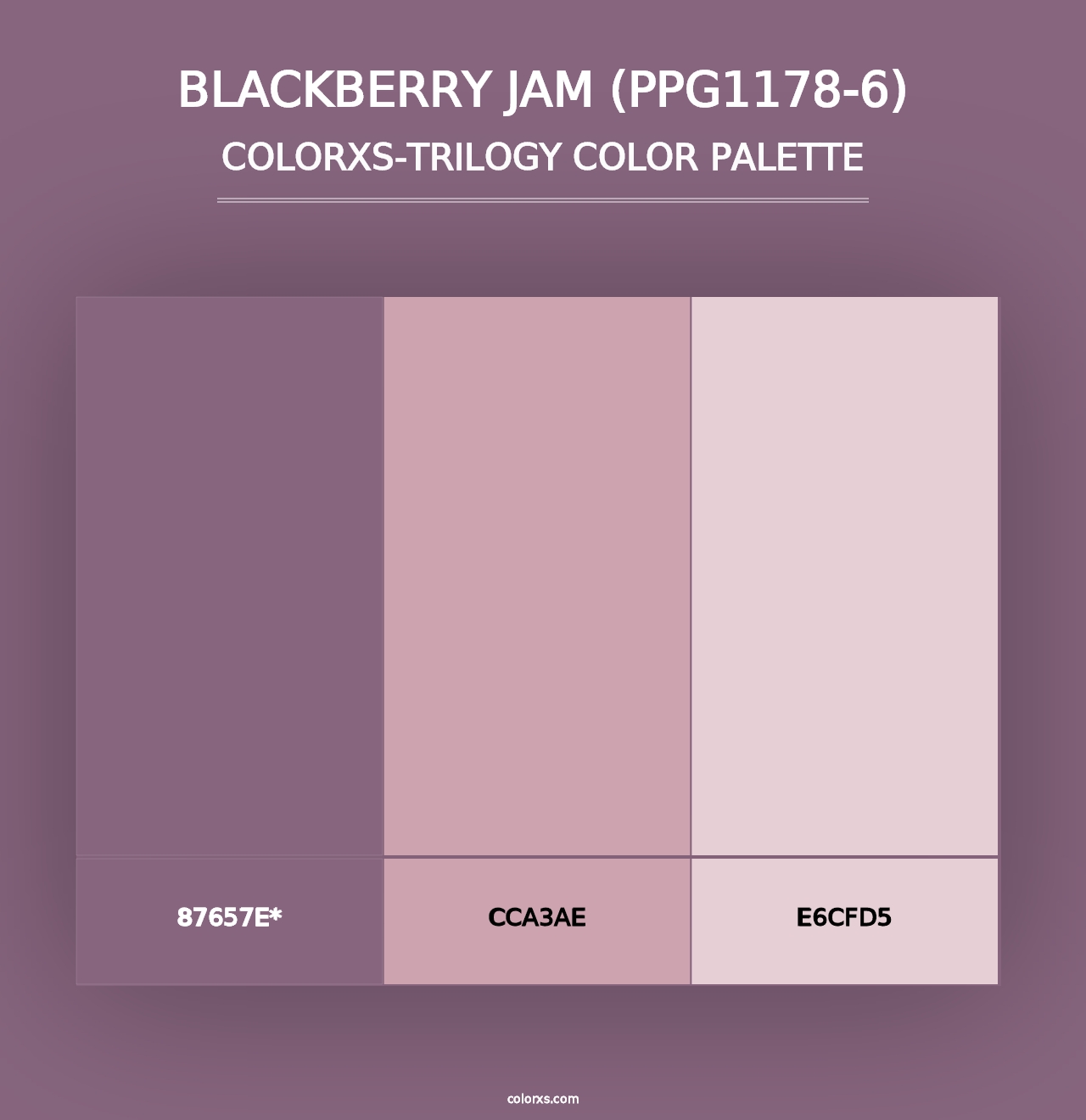 Blackberry Jam (PPG1178-6) - Colorxs Trilogy Palette