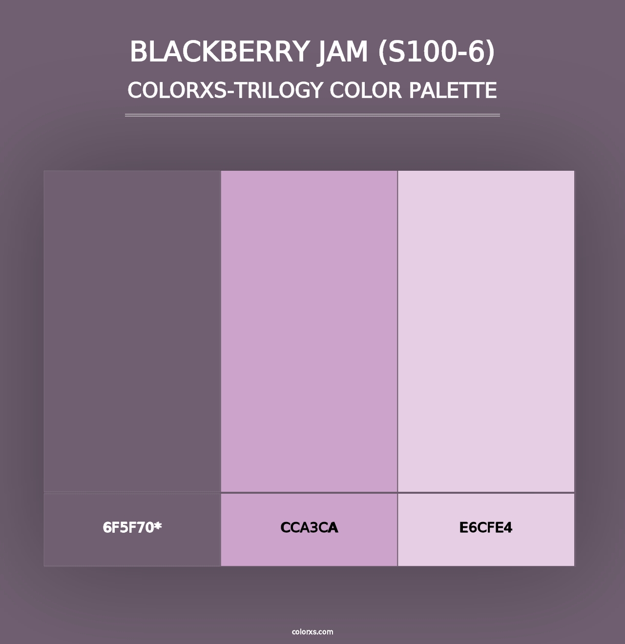 Blackberry Jam (S100-6) - Colorxs Trilogy Palette