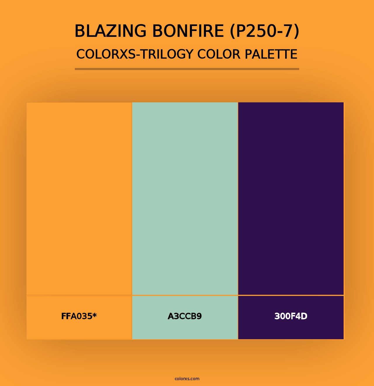 Blazing Bonfire (P250-7) - Colorxs Trilogy Palette