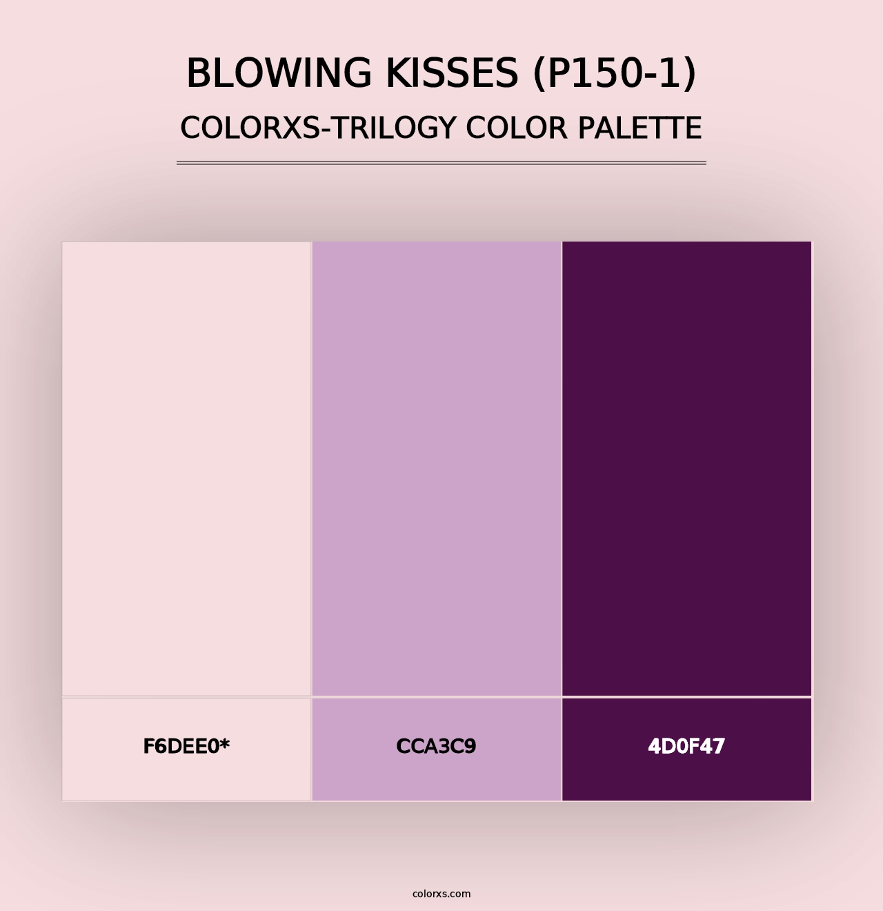 Blowing Kisses (P150-1) - Colorxs Trilogy Palette