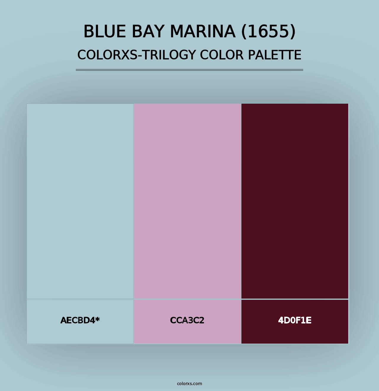 Blue Bay Marina (1655) - Colorxs Trilogy Palette