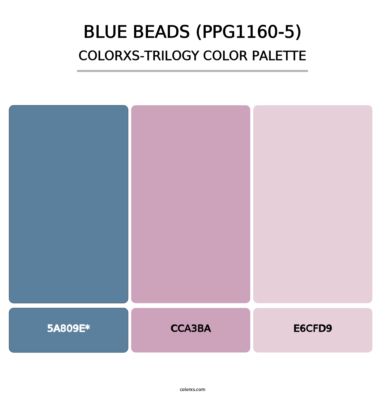 Blue Beads (PPG1160-5) - Colorxs Trilogy Palette