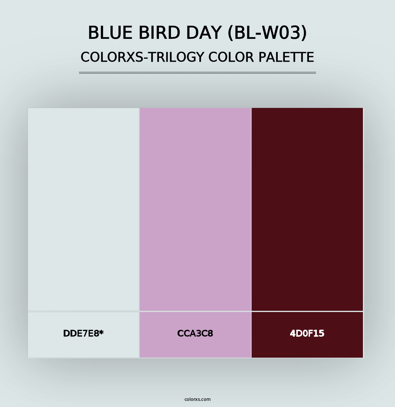 Blue Bird Day (BL-W03) - Colorxs Trilogy Palette