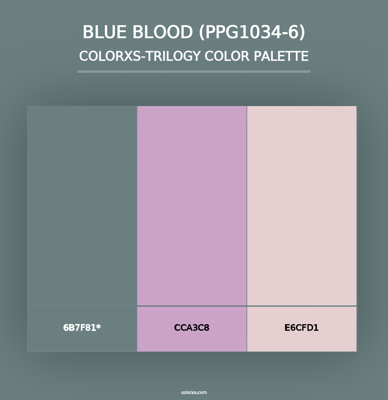 Blue Blood (PPG1034-6) - Colorxs Trilogy Palette