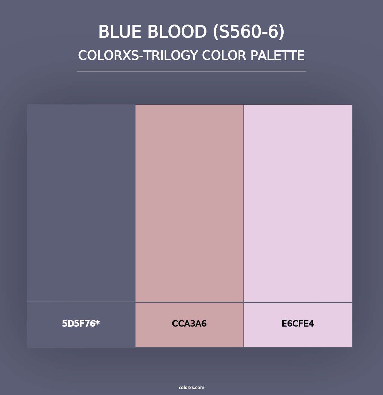 Blue Blood (S560-6) - Colorxs Trilogy Palette