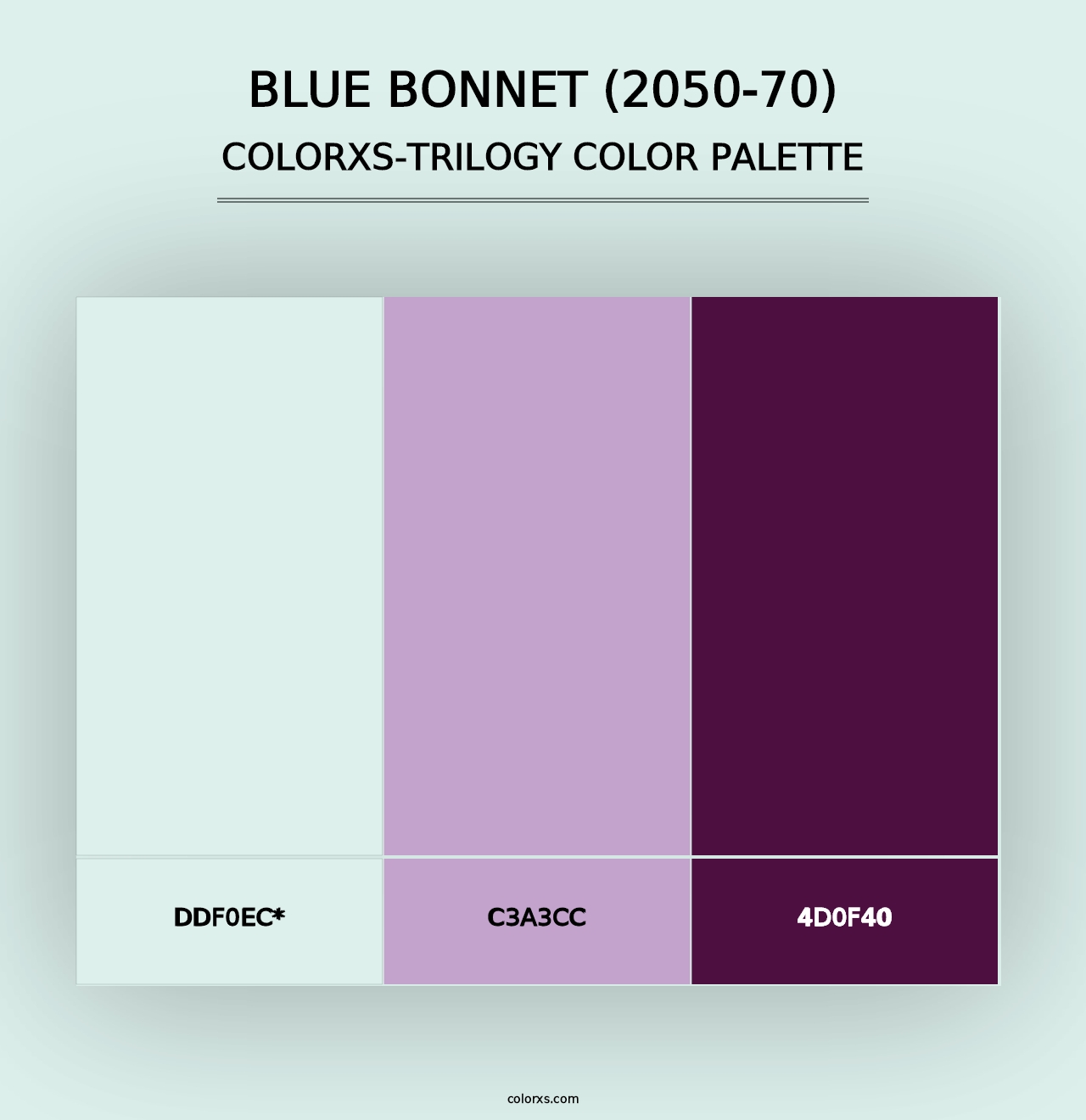 Blue Bonnet (2050-70) - Colorxs Trilogy Palette