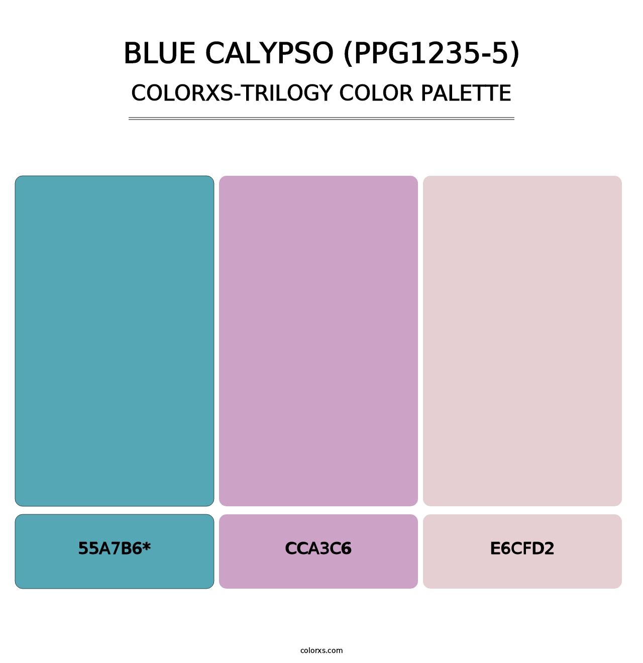 Blue Calypso (PPG1235-5) - Colorxs Trilogy Palette