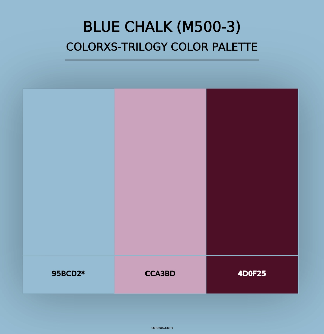 Blue Chalk (M500-3) - Colorxs Trilogy Palette