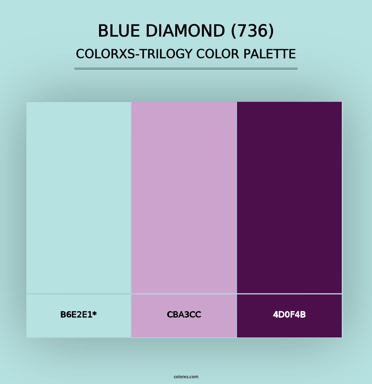 Blue Diamond (736) - Colorxs Trilogy Palette