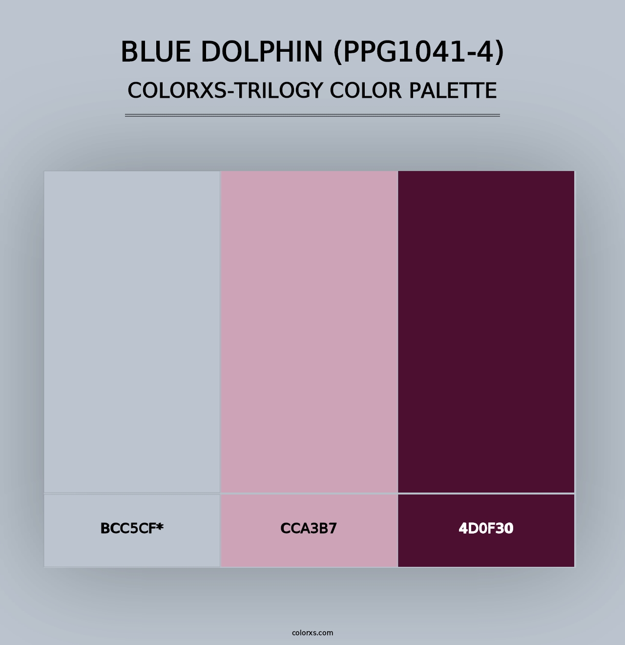 Blue Dolphin (PPG1041-4) - Colorxs Trilogy Palette