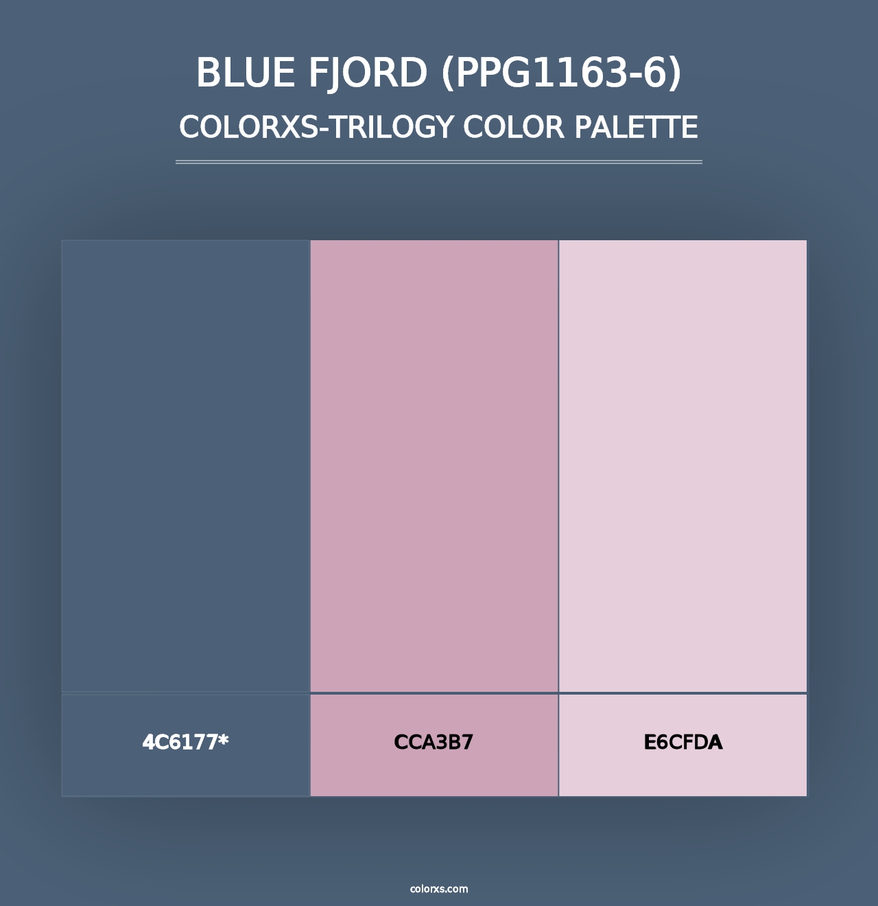 Blue Fjord (PPG1163-6) - Colorxs Trilogy Palette