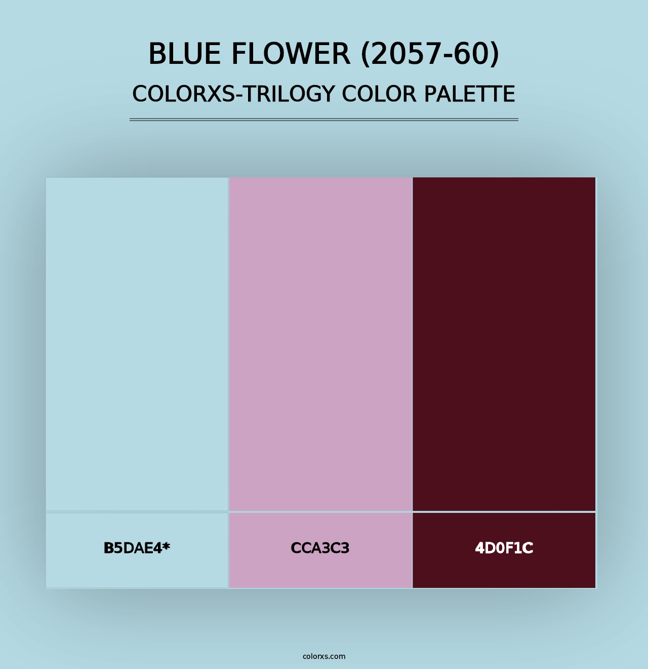 Blue Flower (2057-60) - Colorxs Trilogy Palette