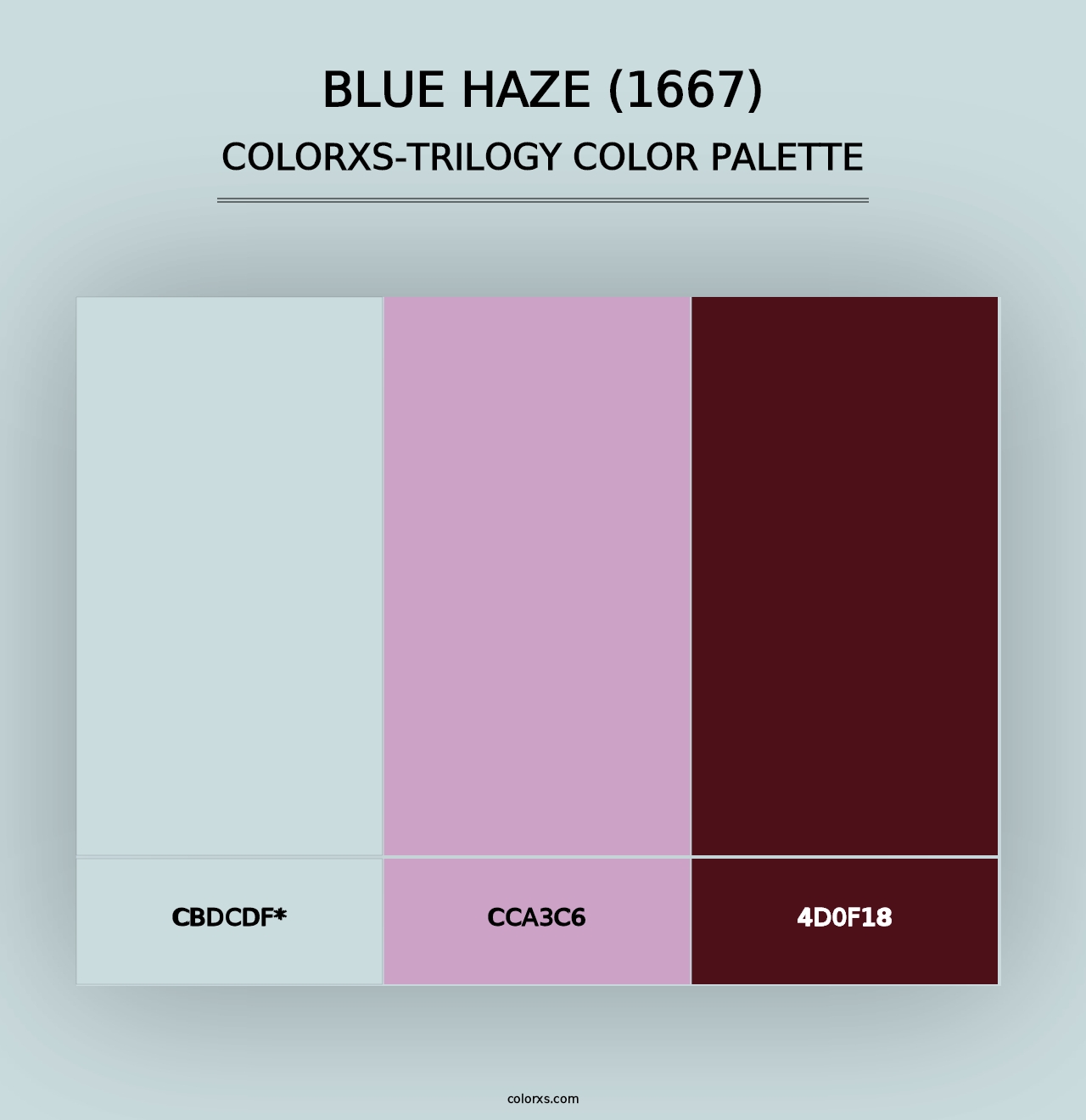 Blue Haze (1667) - Colorxs Trilogy Palette