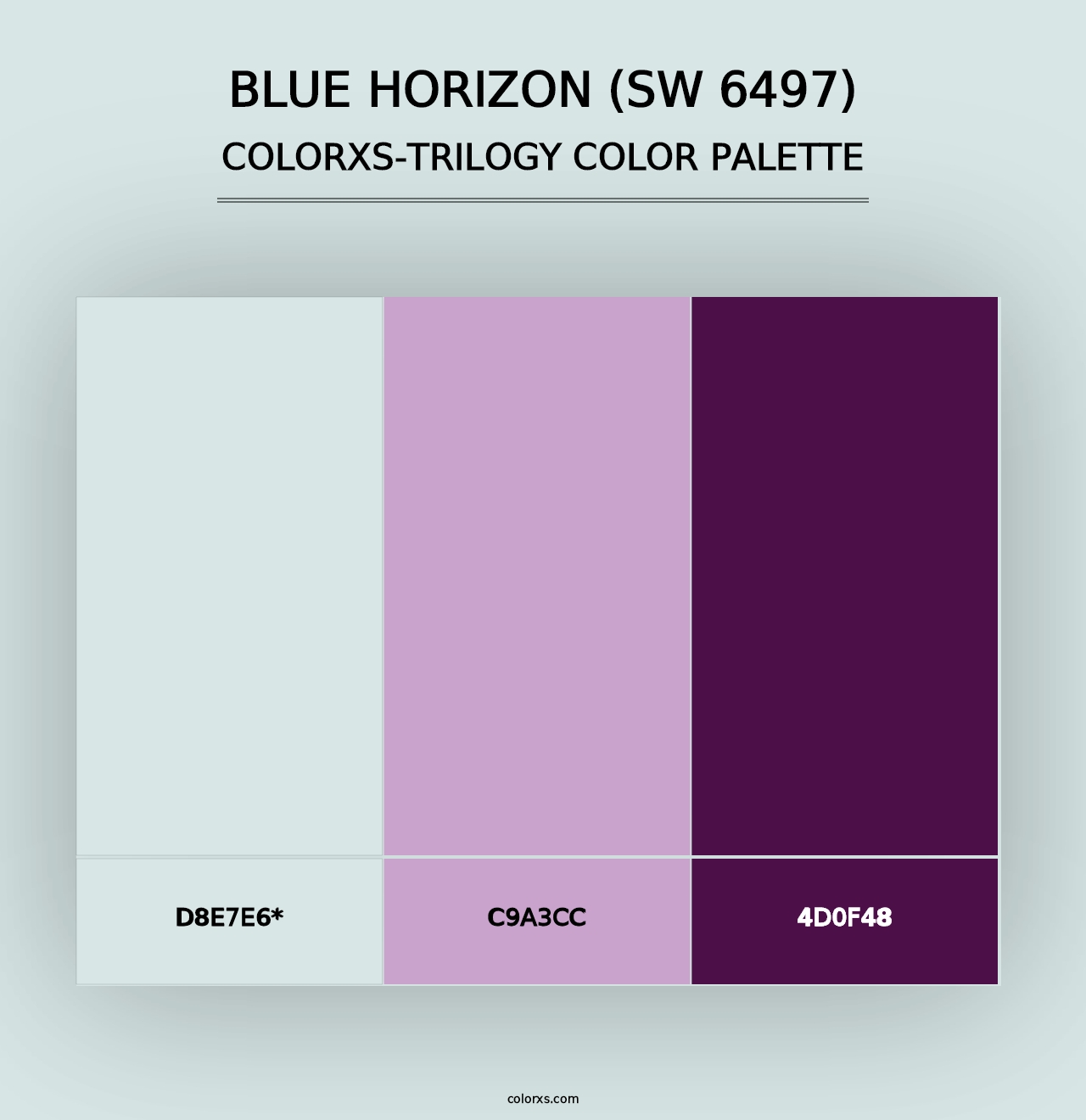 Blue Horizon (SW 6497) - Colorxs Trilogy Palette