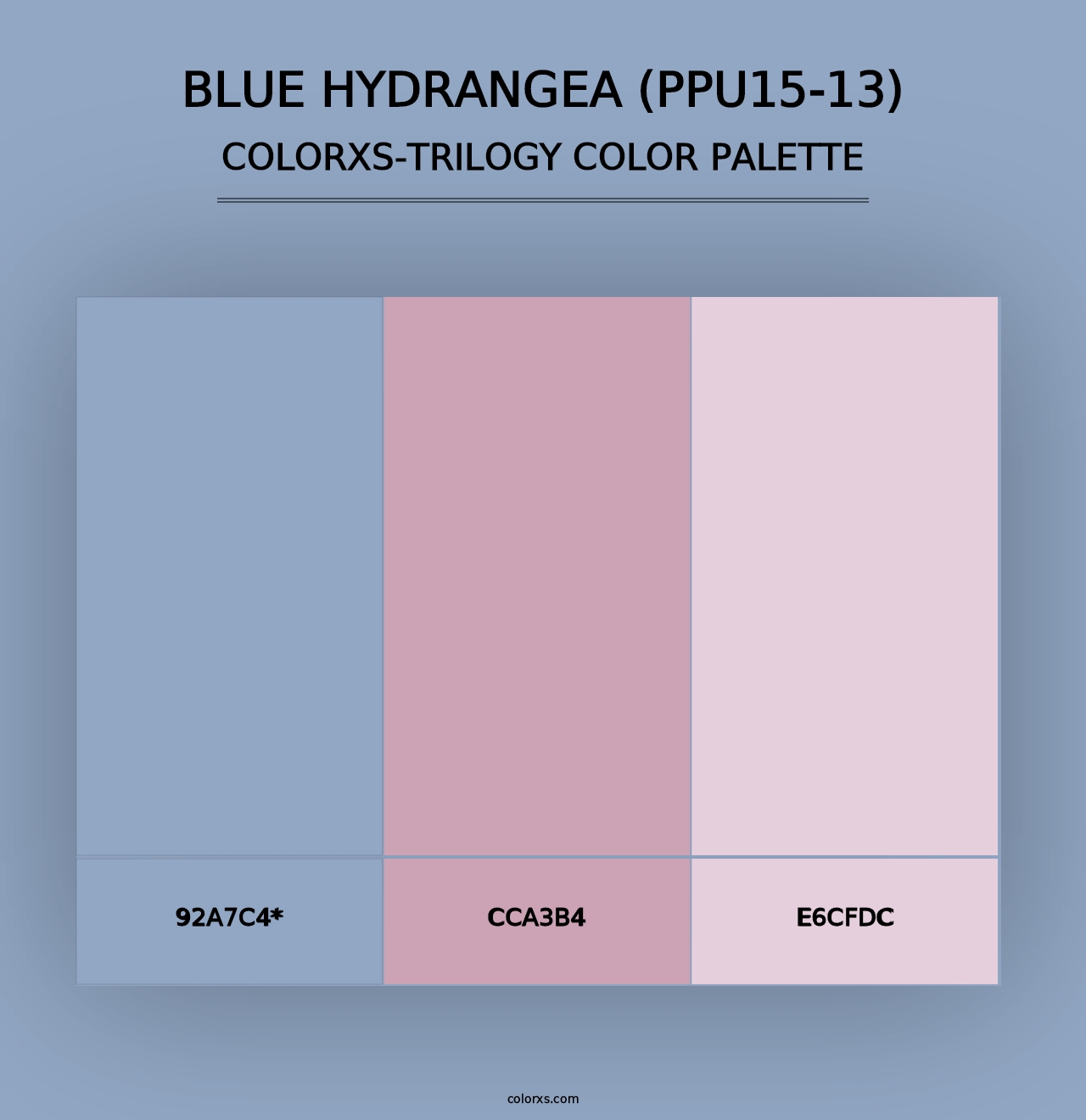 Blue Hydrangea (PPU15-13) - Colorxs Trilogy Palette