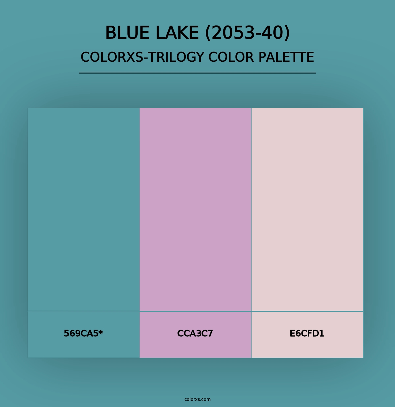 Blue Lake (2053-40) - Colorxs Trilogy Palette