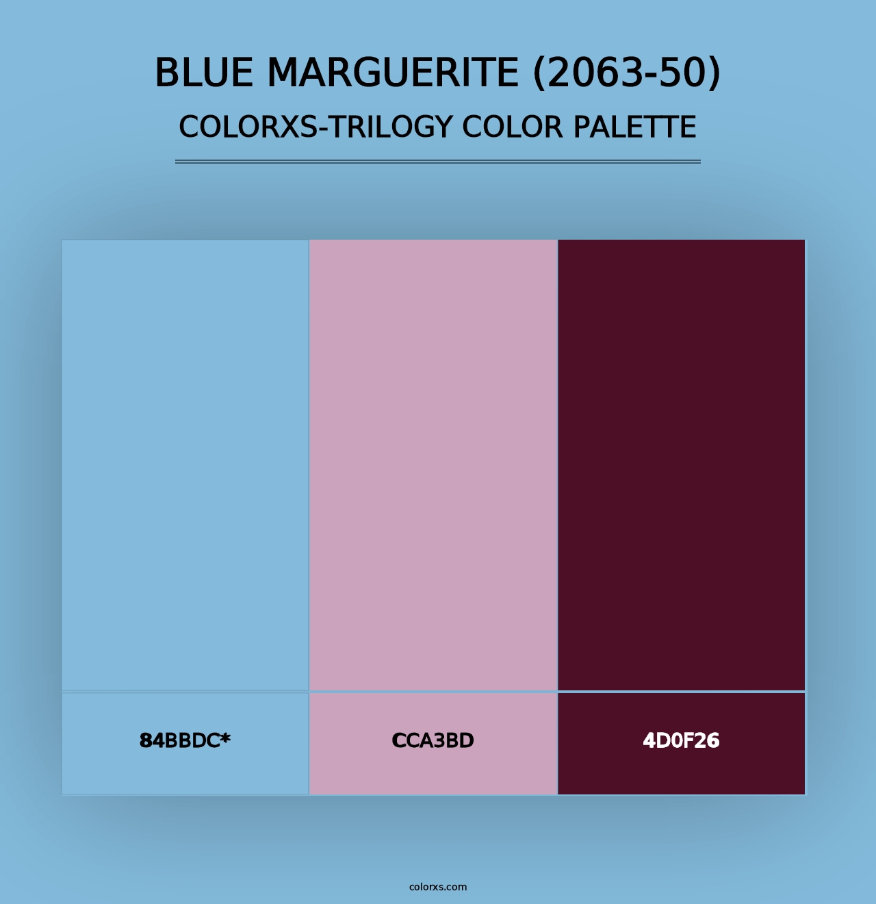 Blue Marguerite (2063-50) - Colorxs Trilogy Palette