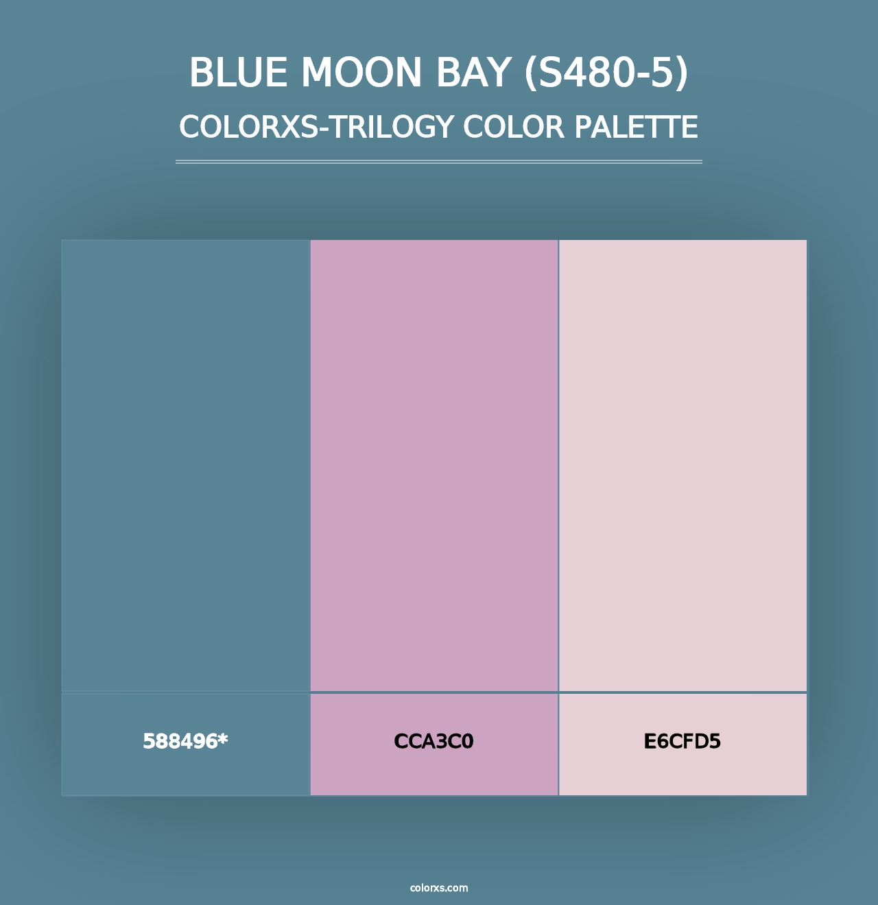 Blue Moon Bay (S480-5) - Colorxs Trilogy Palette