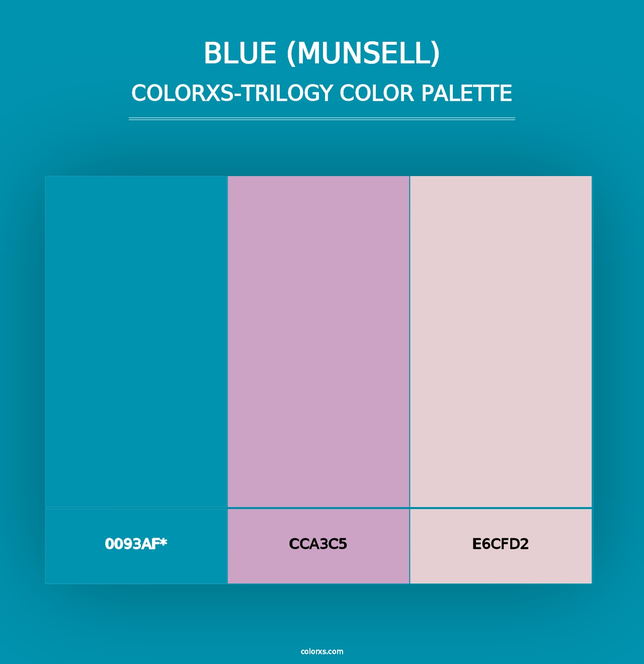 Blue (Munsell) - Colorxs Trilogy Palette