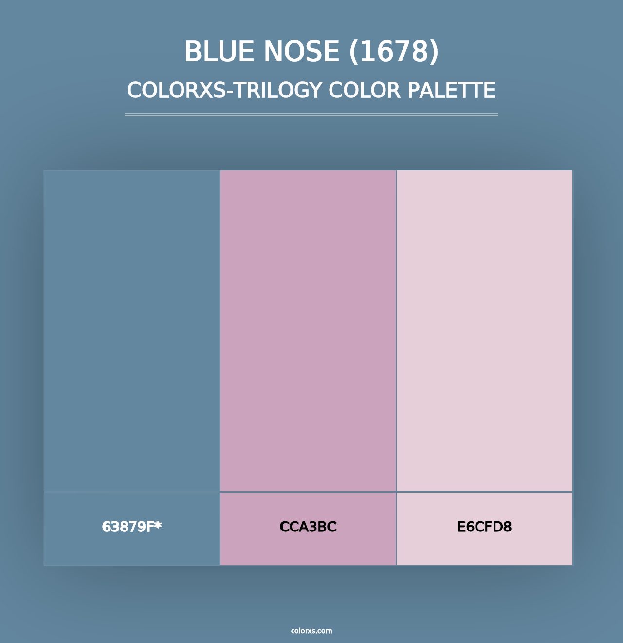 Blue Nose (1678) - Colorxs Trilogy Palette