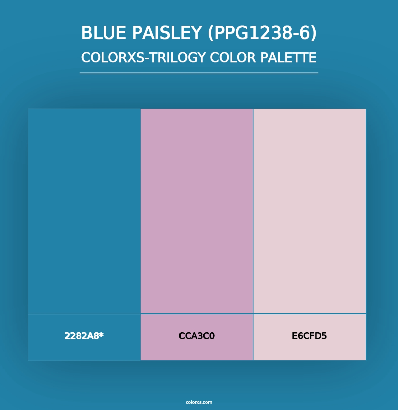 Blue Paisley (PPG1238-6) - Colorxs Trilogy Palette