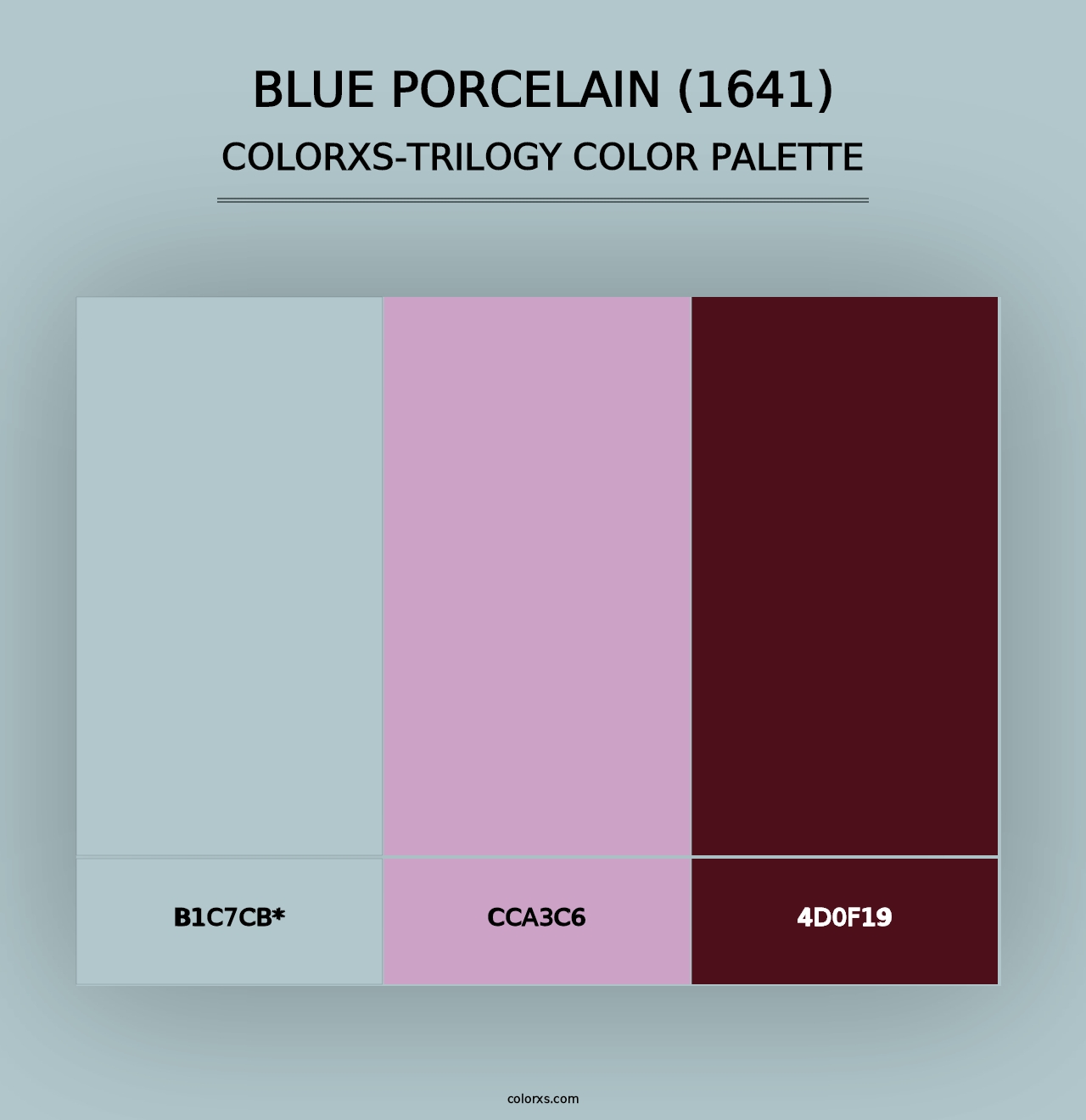 Blue Porcelain (1641) - Colorxs Trilogy Palette