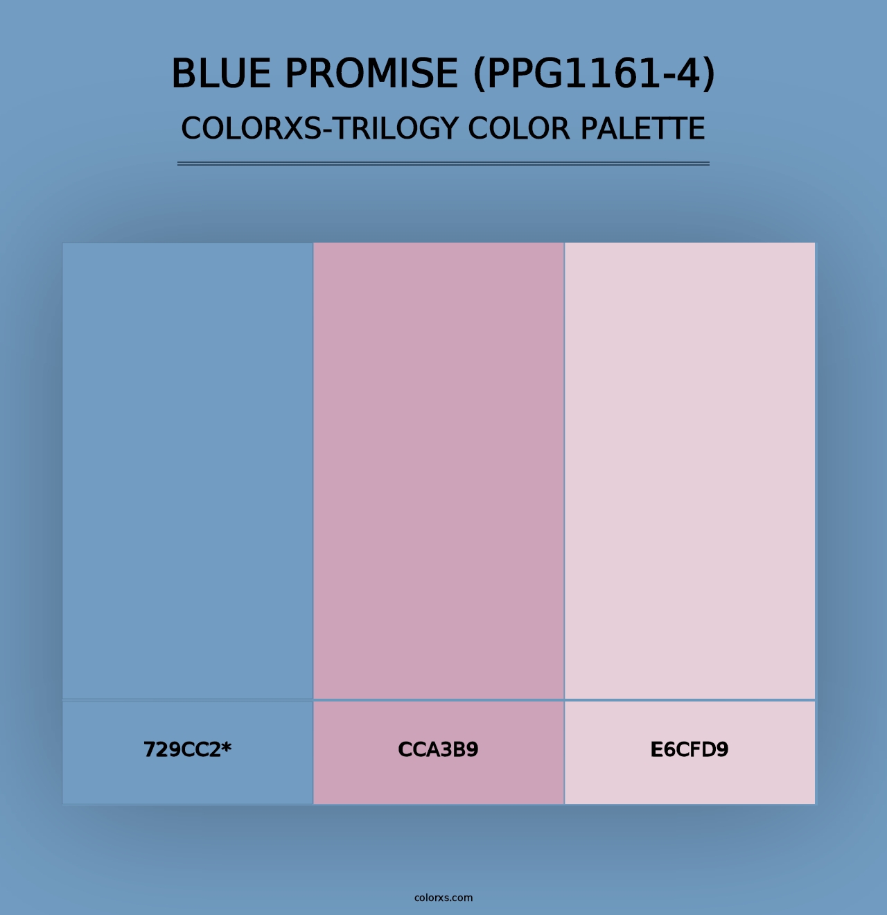 Blue Promise (PPG1161-4) - Colorxs Trilogy Palette