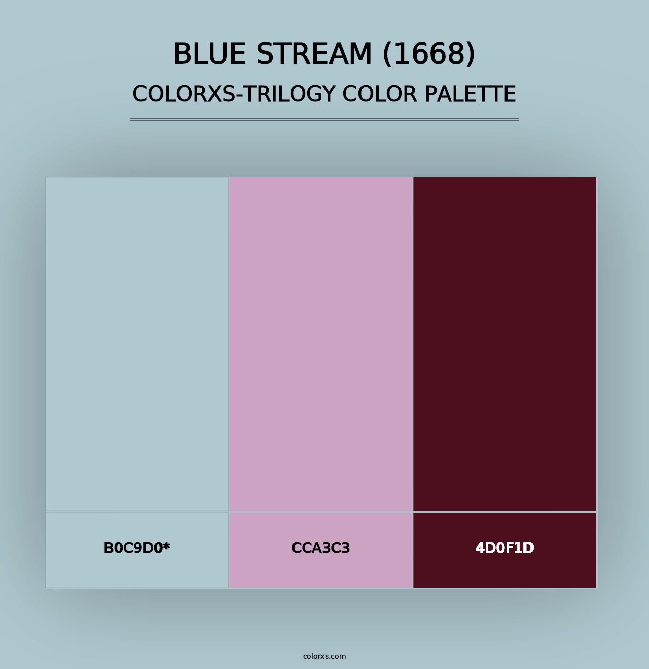 Blue Stream (1668) - Colorxs Trilogy Palette