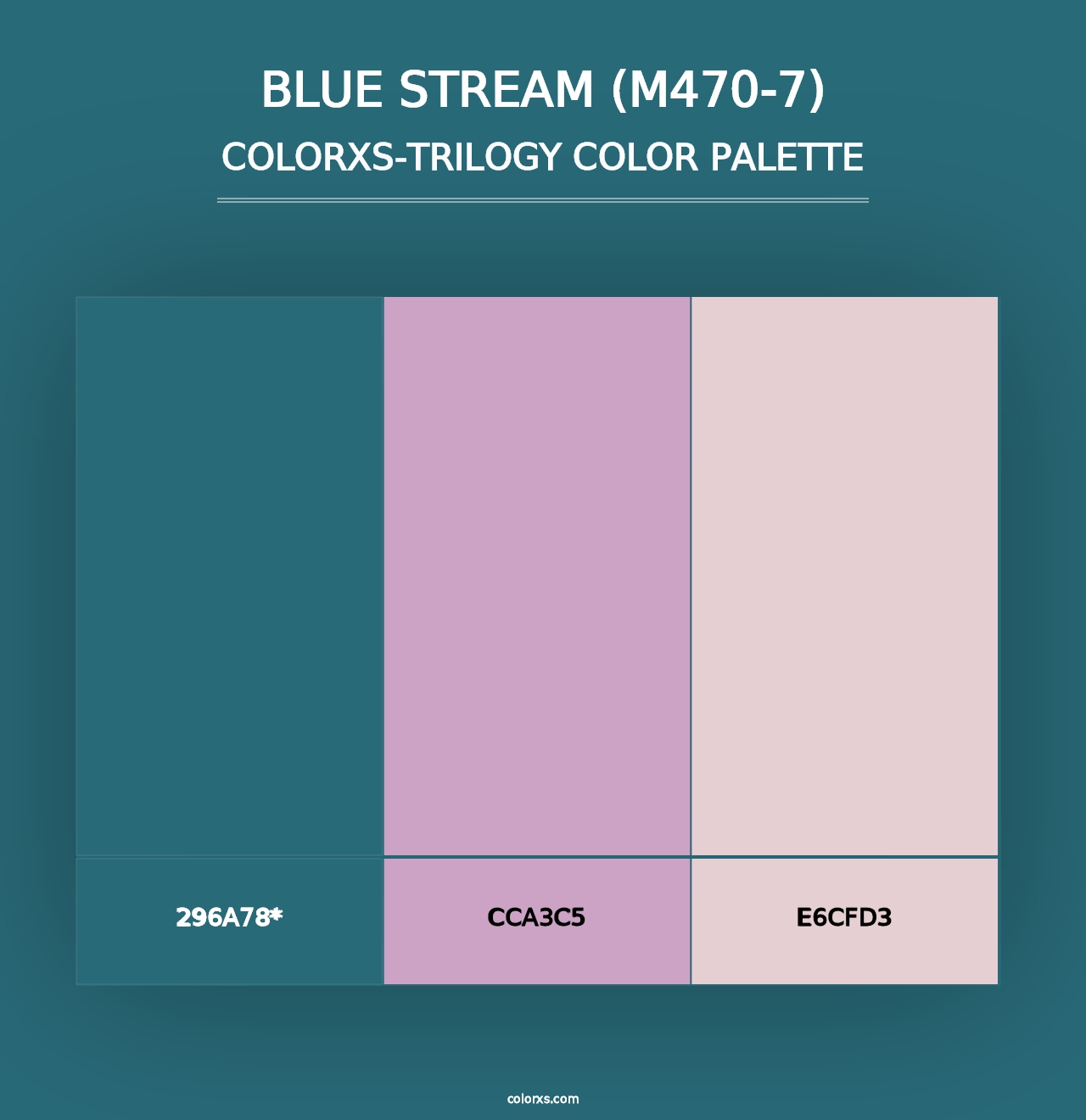 Blue Stream (M470-7) - Colorxs Trilogy Palette