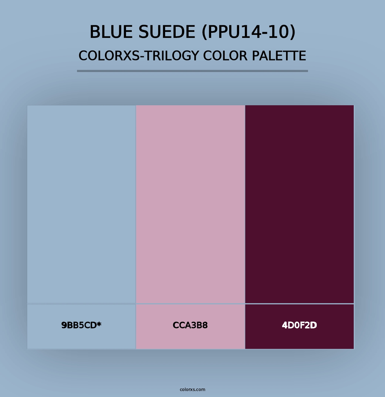 Blue Suede (PPU14-10) - Colorxs Trilogy Palette