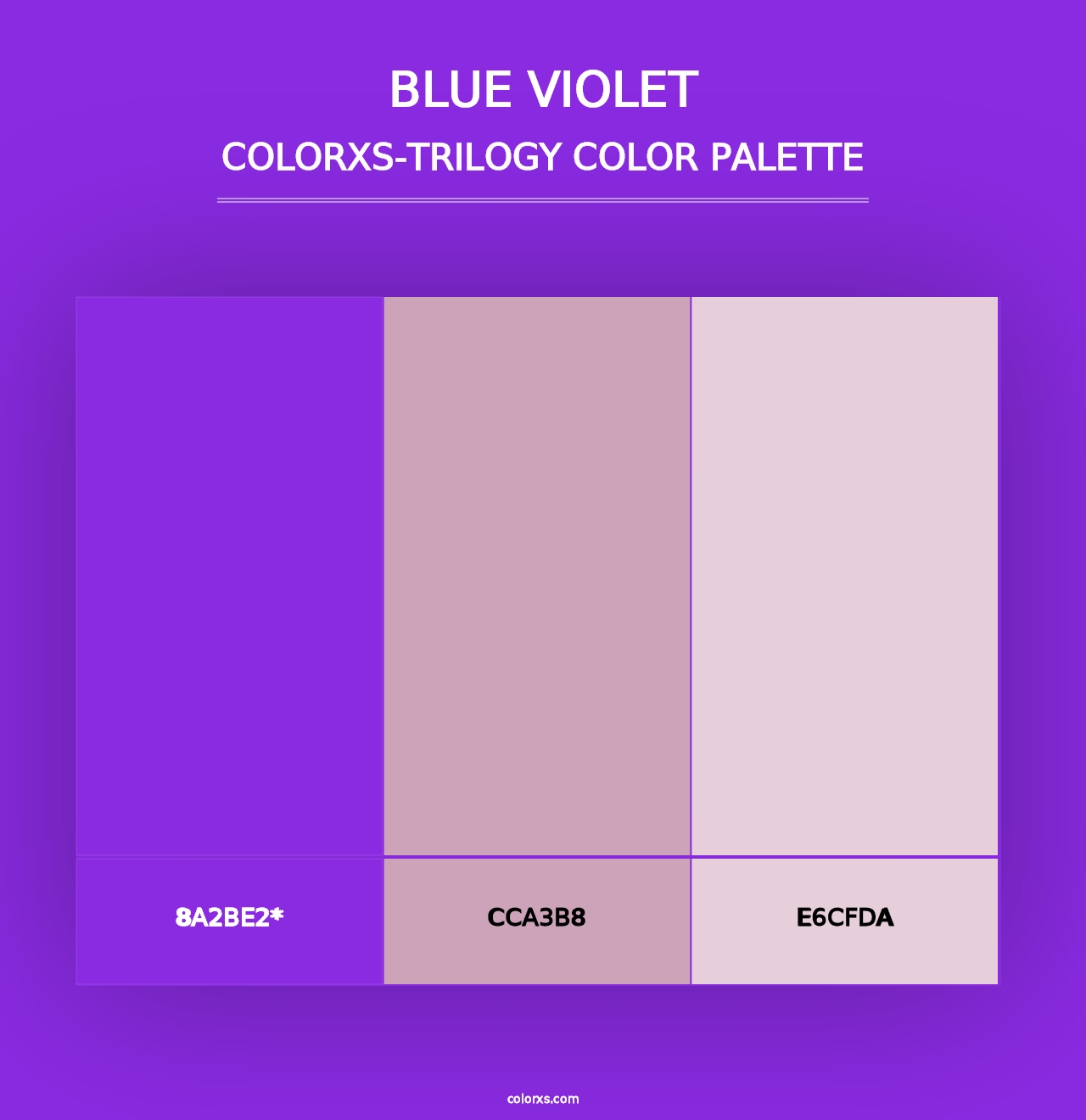 Blue Violet - Colorxs Trilogy Palette