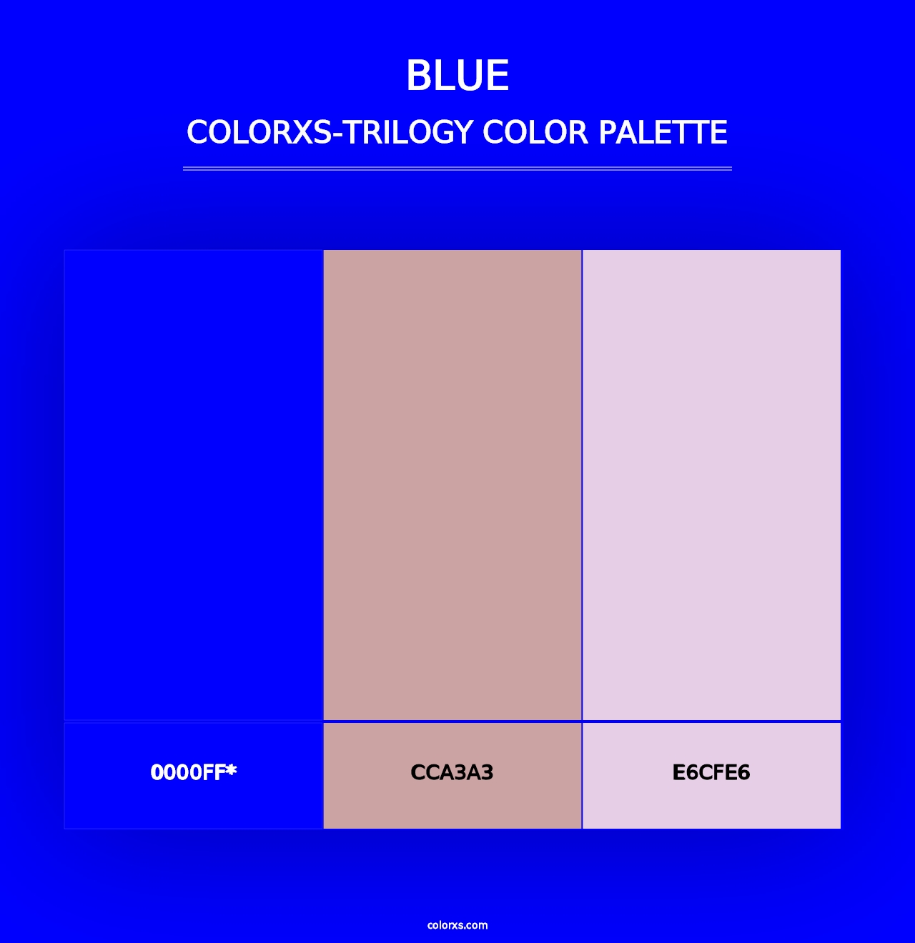 Blue - Colorxs Trilogy Palette