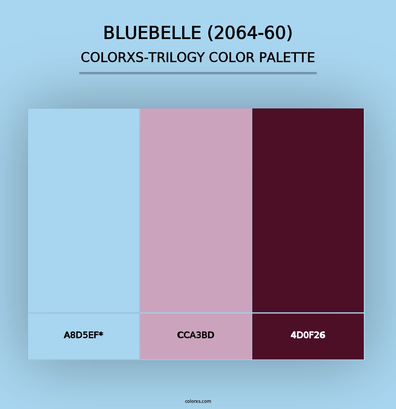 Bluebelle (2064-60) - Colorxs Trilogy Palette