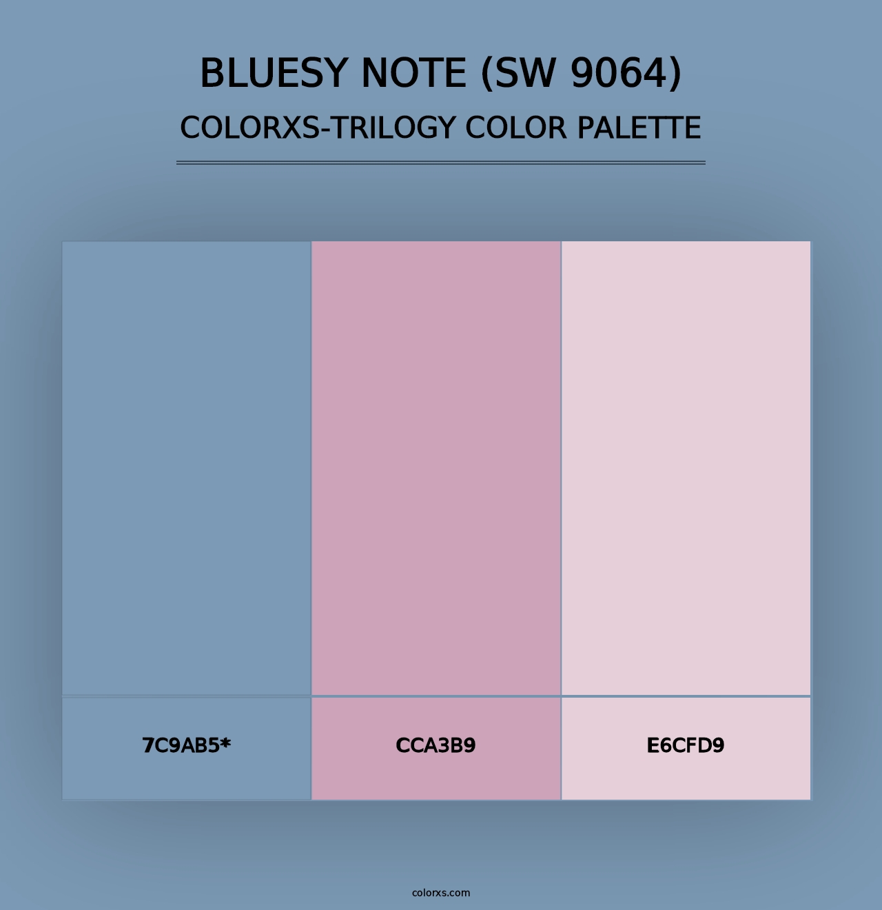 Bluesy Note (SW 9064) - Colorxs Trilogy Palette