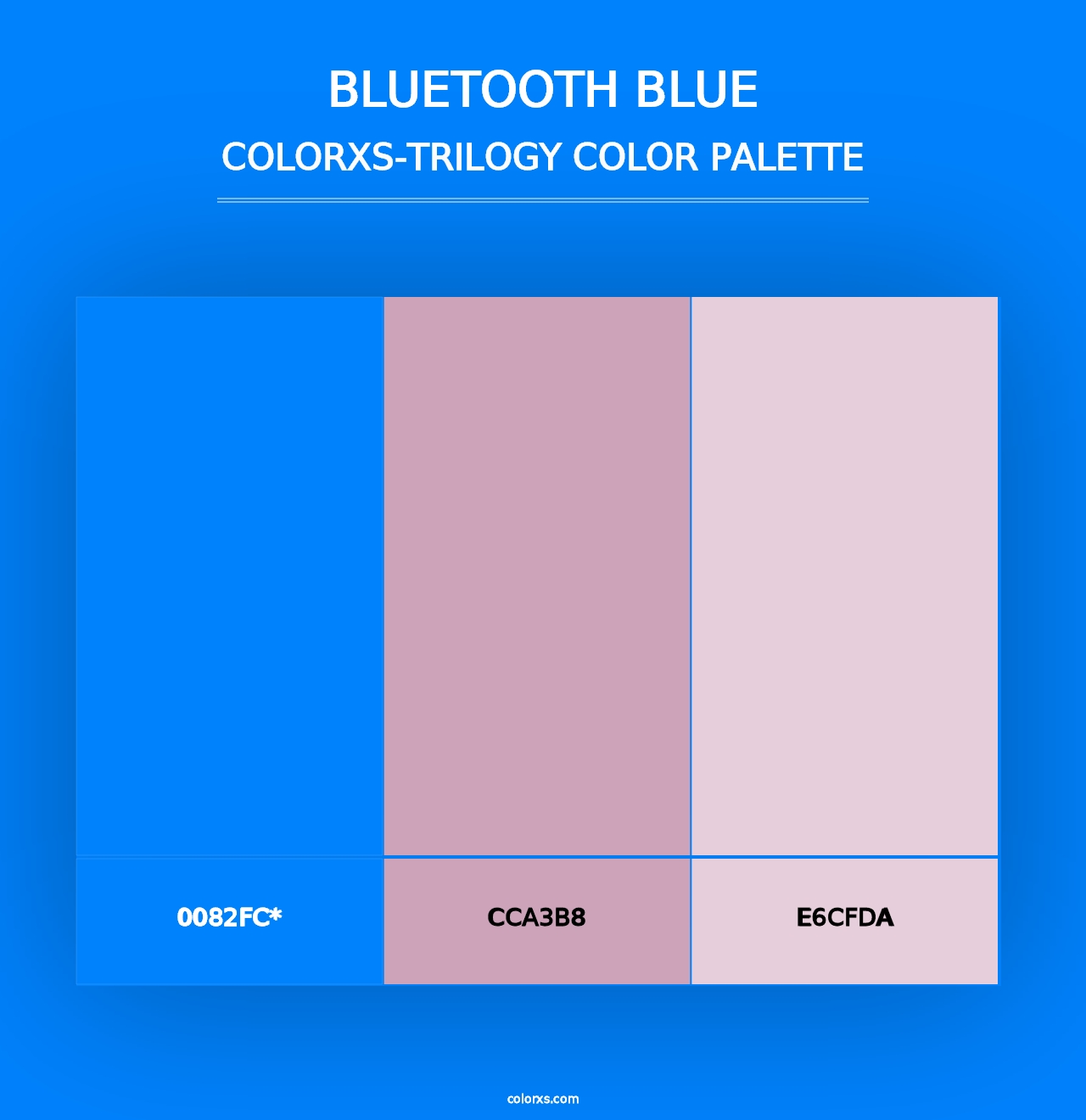 Bluetooth Blue - Colorxs Trilogy Palette